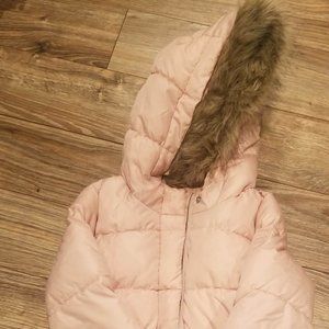 Girls Long Puffer Jacket
